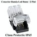 CONECTOR BANDA LED 8MM 2 PINI - 2 FIRE